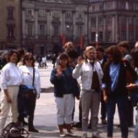 In the market square